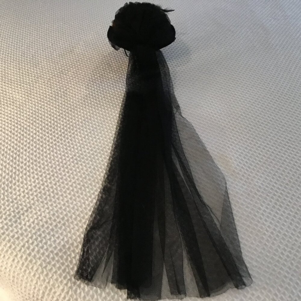 Elsie Massey Originals Victorian Touring Crushed Velvet Feathers Flowers Derby - Picture 10 of 12